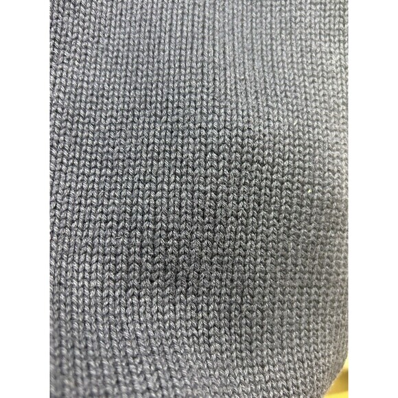 Lands’ End Mens Large Crewneck Sweater Navy Blue Cotton Pullover - Picture 6 of 6